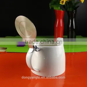 Factory Wholesale Custom Handmade Ceramic Teapot With Stainless Steel Lid and Infuser thumbnail-5