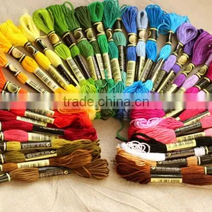Wholesale Polyester Threads Cross Stitch Thread for Embroidery Sewing 100% Polyester Thread Floss Dmc Color 447 thumbnail-1