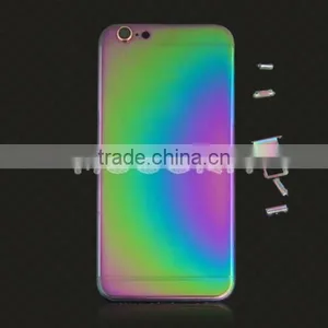 For Iphone 6/6plus Rainbow Mirror Gold Plated Frames Housing 24kt Gold Cover Back,Plated Bezel for Iphone 6 thumbnail-3