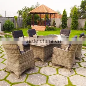 Rattan Adjustable Dining Set thumbnail-1