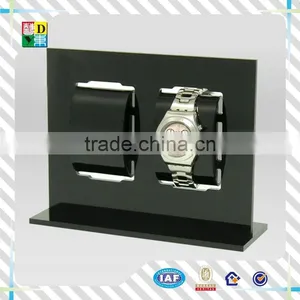 2015 Fashion Design Acrylic Black Watch Display PMMA Material Display for Watch Custom Design Acrylic Watch Showcase thumbnail-1