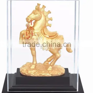 Gold Foil Horse Statue in Display Box Promotion Gift thumbnail-1