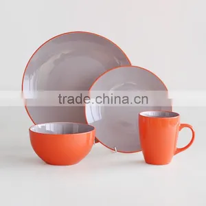 16pcs Solid Color Dinnerware Set, Cereamic Dinner Set thumbnail-4