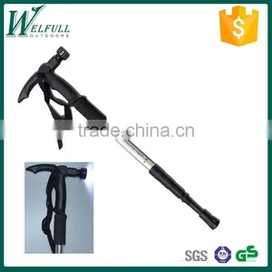 Telescoping Walking Canes With Flashlight 9 LED, Aluminum 7075, 4 Sections, SZ19006 thumbnail-1