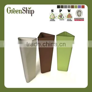Уникальная треугольная горшочек от Greenship/ Срок службы 20 лет/ Легкая/ Защита от УФ-лучей/ Экологически чистая thumbnail-1