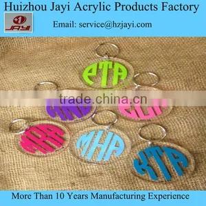 China Manufacturer DIY Design Acrylic Custom Keychain With Logo thumbnail-1