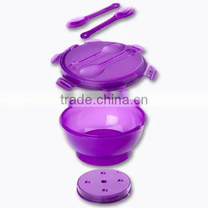 Rectangular Shape Salad Bowl With Carry Handle and Cooling Pack/Salad Bowl to go With Cool Pack thumbnail-4