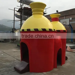 Outdoor Fiberglass Castle Sculpture thumbnail-5