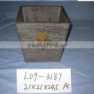 Antique Decorative Wooden Vase thumbnail-5