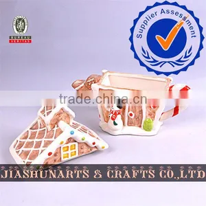 Christmas House Ceramic Water Kettle thumbnail-1