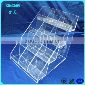 KM-GP19 New Style Table Clear 3 Tiers a6 Acrylic Brochure Holder Factory thumbnail-4