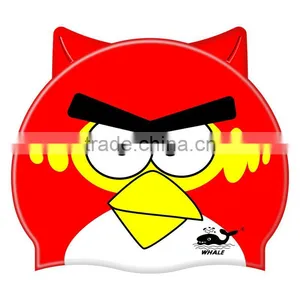 Kids Catoon Swim Cap With 100%silicone, Animal Swim Cap thumbnail-3