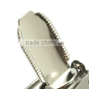 Nickel Plate High Quality Stamping Steel Metal Suspender Clip With Plastic Teeth Inside for Garment, Cloth Clip thumbnail-3