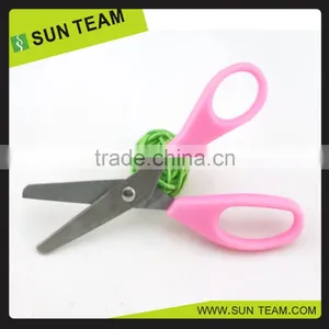 SC078 5-1/4" FDA Factory Price Small Round Tip Student Scissors thumbnail-1