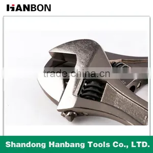 Black Nickel Finish Adjustable Wrench With Good Quality Made in China thumbnail-6