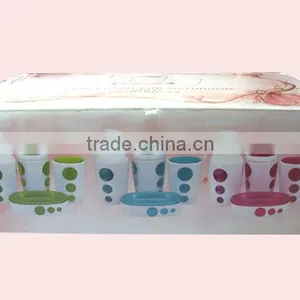 New Style Modern Design 4pcs Plastic Bathroom Accessory Set thumbnail-4