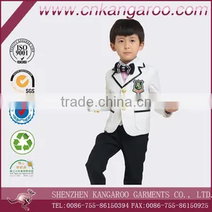 Formal Polyester Boys Kids White Dress Suit thumbnail-1