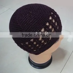 100 Cotton Beanie Blank Snapback Crochet Hats thumbnail-1