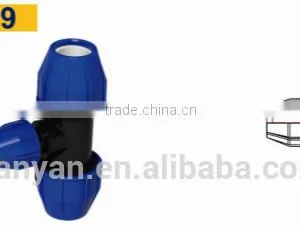 TY High Quality PP Compression Fittings REDUCING TEE Eco-friendly Cheap Price Full Size Factory Price List Discount thumbnail-1