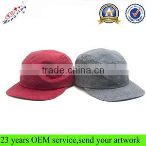 Cheap Handmade China Blank Floral 5 Panel Hats/caps thumbnail-1