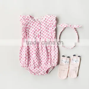 Best Selling Online Shopping 2 Pieces Outfit Clothes Baby Romper Suit thumbnail-1