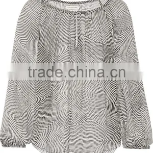 Hot Sale Silk Blouses New Models for Women OEM Service thumbnail-3