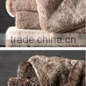 Faux Fur M Fur Blanket Cushion Sofa Blanket Car Seat Cushion Decoration Carpet Bed Blanket thumbnail-4