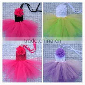 Hot Sale Ballet Tutus for Sale/ Crochet Top Tutus With Flower/girls Pettiskirt Dress Birthday Party Dress Tutu Wholesale thumbnail-2