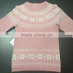 High Quality 2017 New Arrival Knitted Turtleneck Women Jacquard Sweater(BKNL1464) thumbnail-1