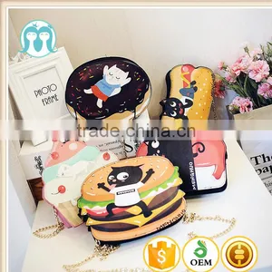 2017 New Cute Cartoon PU Leather Women Ice Small Chain Clutch Crossbody Bags Girl Shoulder Messenger Bag thumbnail-1