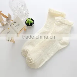 Zm40582b Women Mid-calf Length Sock Ladies Pure Color Cotton Socks thumbnail-3