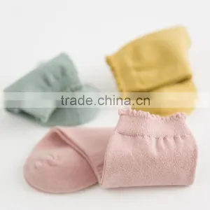 Zm53125a Simple Design Solid Color Women Cotton Ankle Short Socks thumbnail-3