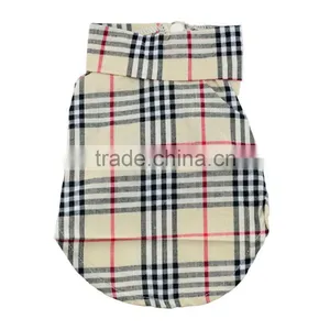 Grid Pet Puppy Summer Shirt Pet Clothes T Shirt thumbnail-2