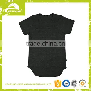 Custom High Quality Hip Hop Light Weight Oversized Longline Blank Couple T-shirt thumbnail-3