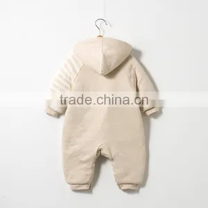 Wholesale Thickened Comfortable Baby Playsuit Organic Baby Onesie thumbnail-2