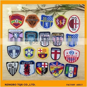 Fashion Football Team Logo Custom Iron On Embroidery Clothing Patches thumbnail-1