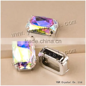 Octagon Crystal Stone 10*14mm, 13*18mm, 18*25mm,18.5*27mm for Clothes thumbnail-1