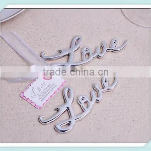 Best Quality Chrome Love Bottle Opener Wedding & Bridal Shower Favors and Gift For Guest thumbnail-2
