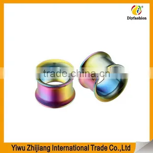 Fashion Jewelry 2016 Flesh Ear Plug Tunnel Stainless Steel Jewelry thumbnail-5