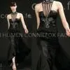 Black Evening Dress Bridesmaid Gown Wedding Dress thumbnail-1