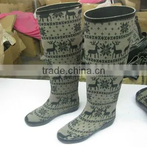 Women Fashion Boot/knee Boot/neoprene High Boot thumbnail-1