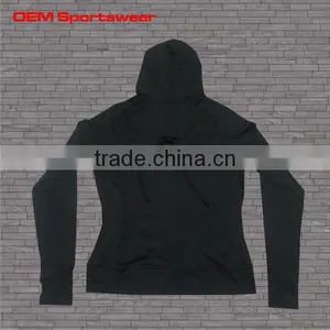 High Quality Plain Black Cotton Fleece Men's Hoody thumbnail-1