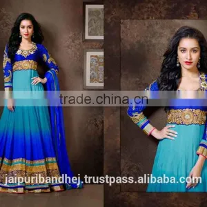 Designer Indian Wedding Traditional Bollywood Anarkali Salwar Kameez Suit thumbnail-1