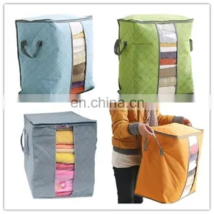Large Clothes Bedding Duvet Zipped Pillows Non Woven Storage Bag Box thumbnail-1