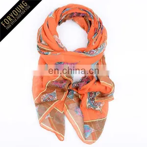 Leaf Print Latest Scarf Designs thumbnail-1