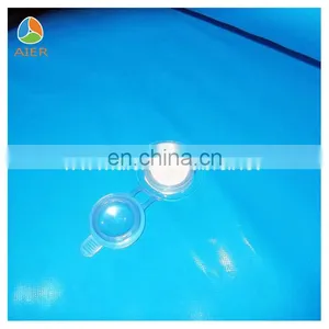 Pop Blue and Orange Pvc Material Inflatable Square Swimming Pool thumbnail-5
