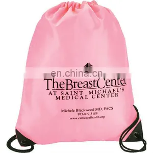 Promotional Drawstring Bag With Pockets Zipper Bag Custom Drawstring Backpack 34*43cm thumbnail-4