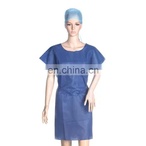 Disposable PP Non-woven Fabric Isolation Gown/disposable Patient Gown thumbnail-1