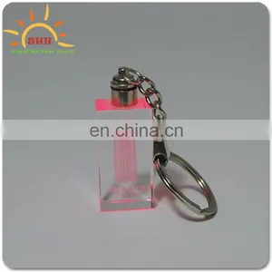 Led Colorful Keychain 3d Custom Logo Laser Engraving Crystal Plastic Photo Keychain thumbnail-4