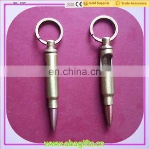 Custom Bullet Shape Beer Bottle Opener Keychain thumbnail-1